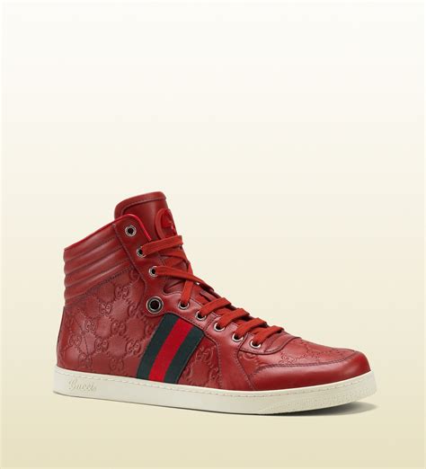 red mens shoes gucci|red Gucci shoes cost.